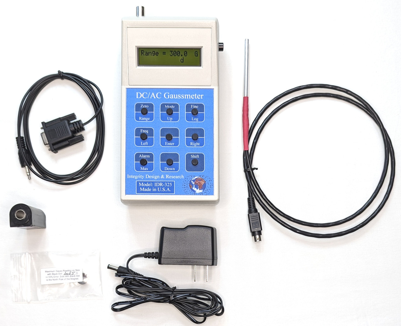 美国Integrity Design Research高斯计IDR-325-T-A带横向和轴向探头